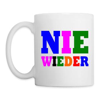 Nie wieder - Tasse - Weiß - Links