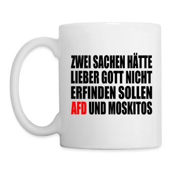 Fck afd - afd und moskitos - Tasse - Weiß - Links