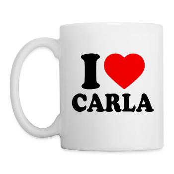 I love carla - Mug - white - Left