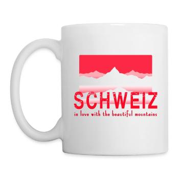 Montagnes de Suisse - Mug blanc - blanc - Gauche