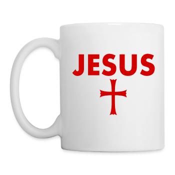 Croix de Jésus - Mug blanc - blanc - Gauche