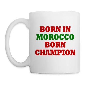 born in morocco born champion - Mug - white - Left