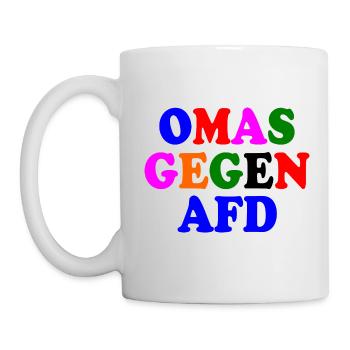 Omas gegen afd - Tasse - Weiß - Links