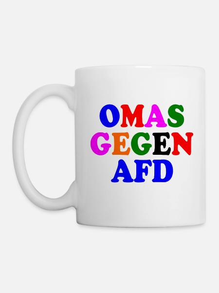 Omas gegen afd - Tasse - Weiß
