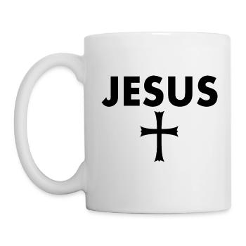 Croix de Jésus - Mug blanc - blanc - Gauche