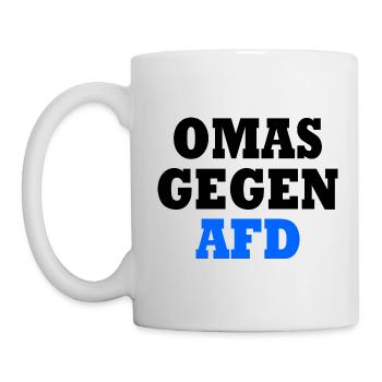 Omas gegen afd - Tasse - Weiß - Links