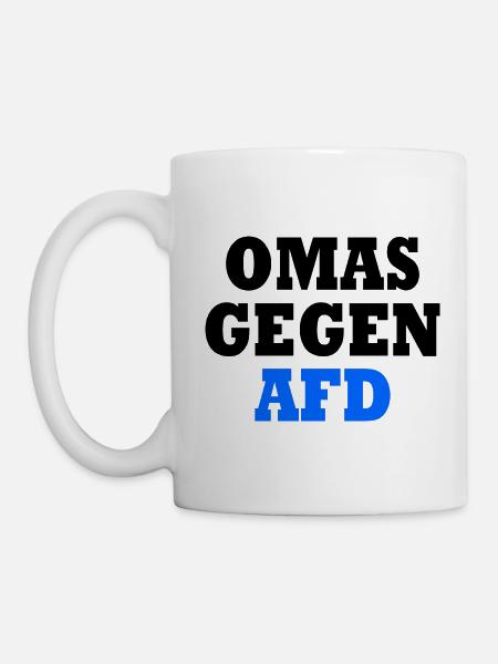 Omas gegen afd - Tasse - Weiß