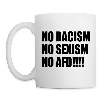 no racism no sexism no afd - Mug - white - Left