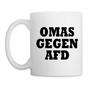 Omas gegen afd - Tasse - Weiß - Links