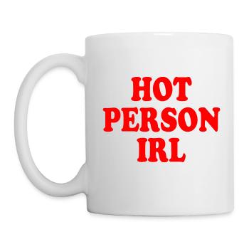 Hot person irl - Mug - white - Left
