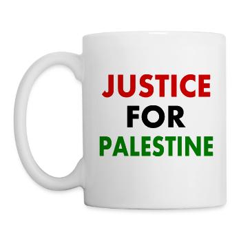 Justice for palestine - Mug - white - Left