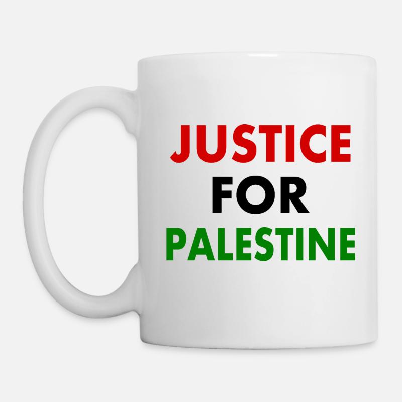 Justice for palestine - Tasse - Weiß