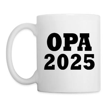 Opa 2025 - Tasse - Weiß - Links