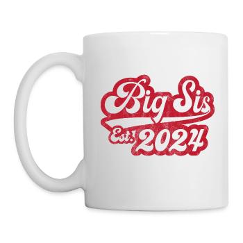 Big Sis Est 2024 - Tasse - Weiß - Links