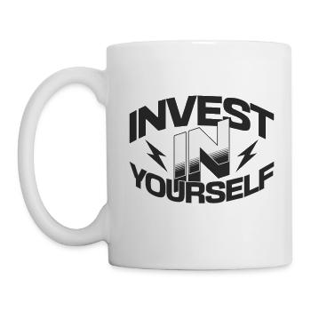 Investissez en vous-même - Mug blanc - blanc - Gauche