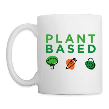 Pflanzlich - Tasse - Weiß - Links