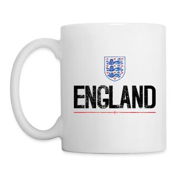 Retro Vintage England Flagge - Tasse - Weiß - Links