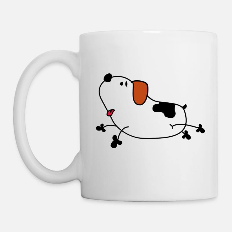 Süßer Comic Hund - Tasse - Weiß