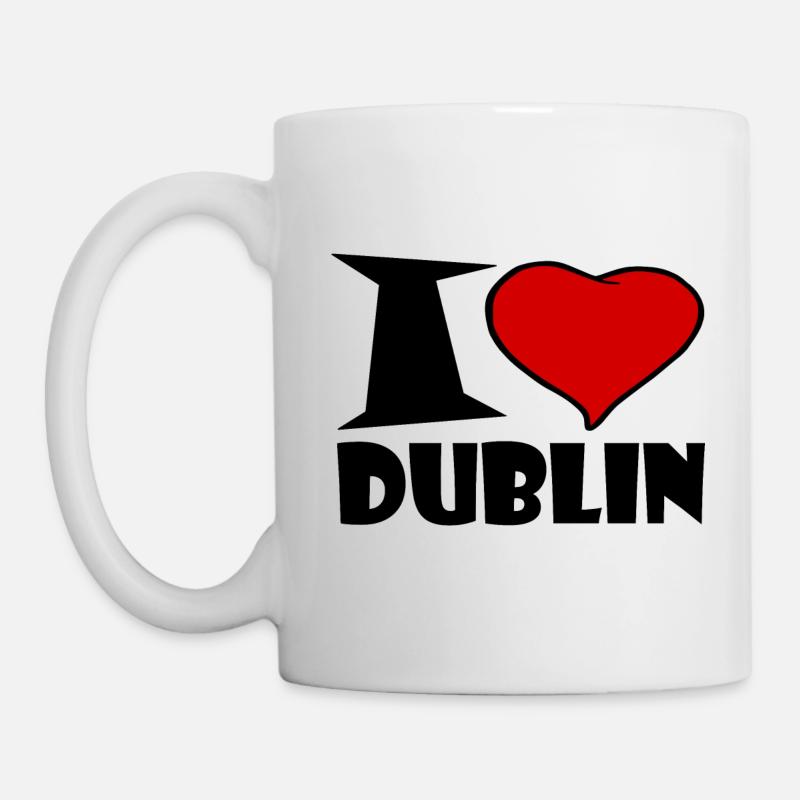 Dublin - J'aime Dublin - Mug blanc - blanc