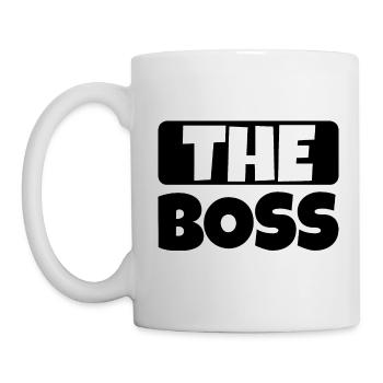Le patron - Mug blanc - blanc - Gauche