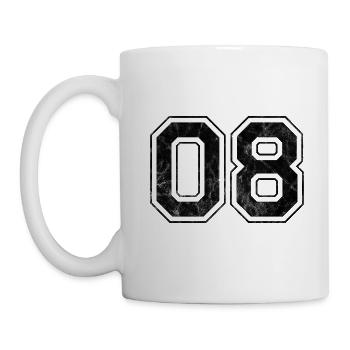 Number 08 - Mug - white - Left