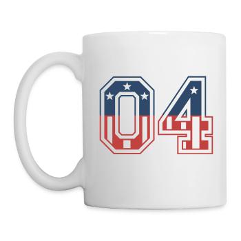 Anzahl 04 USA - Tasse - Weiß - Links