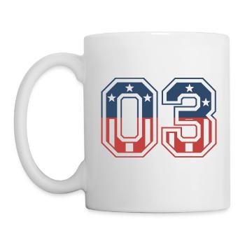 Number 03 USA - Mug - white - Left