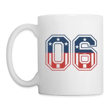 Anzahl 06 USA - Tasse - Weiß - Links