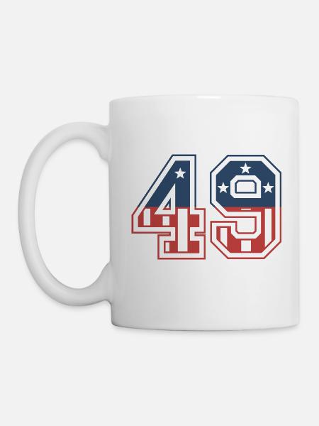 Nummer 49 USA - Tasse - Weiß
