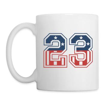 Number 23 USA - Mug - white - Left