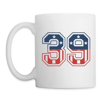 Number 39 USA - Mug - white - Left