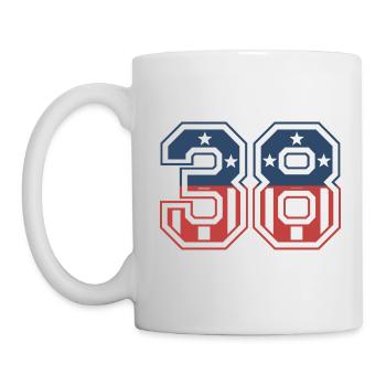 Number 38 USA - Mug - white - Left