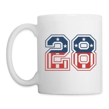 Nummer 28 USA - Tasse - Weiß - Links