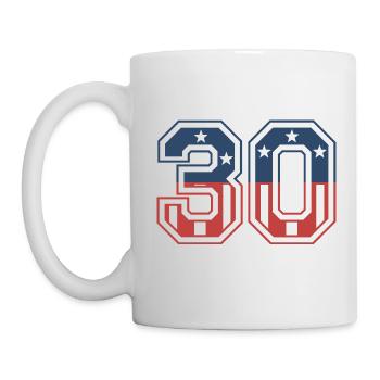 Number 30 USA - Mug - white - Left