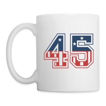 Number 45 USA - Mug - white - Left