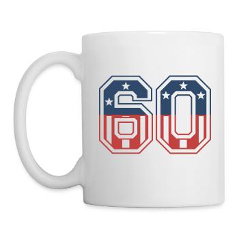 Numéro 60 États-Unis - Mug blanc - blanc - Gauche