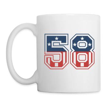 Number 58 USA - Mug - white - Left