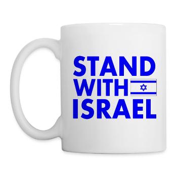 Stand with israel - Mug blanc - blanc - Gauche