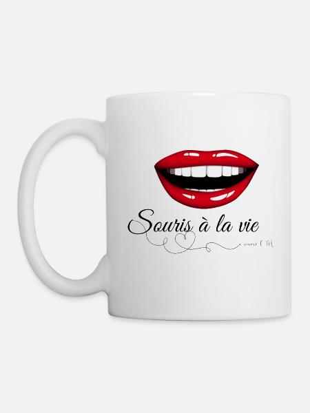Souris à la vie - Mug blanc - blanc