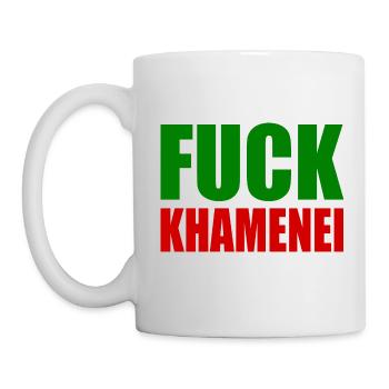 Fuck khamenei Chamenei - iran - Mug - white - Left