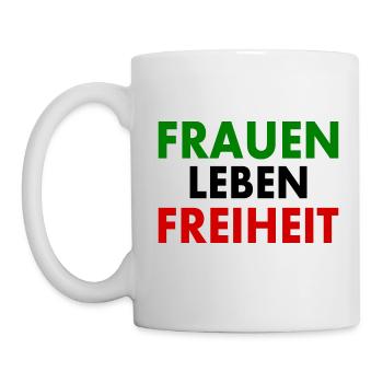 Frauen leben freiheit - Tasse - Weiß - Links