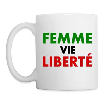 Freiheit des Frauenlebens - Tasse - Weiß - Links