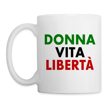 LIBERTÉ DE VIE DE LA FEMME - Mug blanc - blanc - Gauche