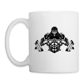Harte Arbeit - Tasse - Weiß - Links