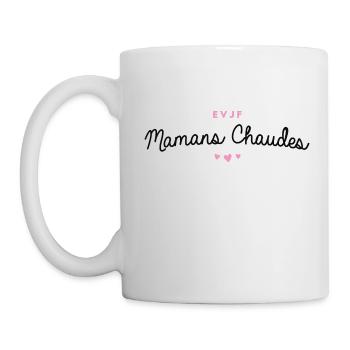 T-shirt EVJF "Mamans Chaudes" - Mug blanc - blanc - Gauche