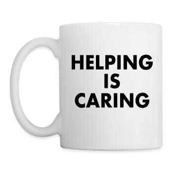 Helping is caring - Mug - white - Left