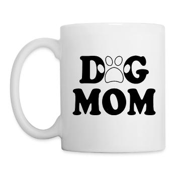 Dog mom - Tasse - Weiß - Links