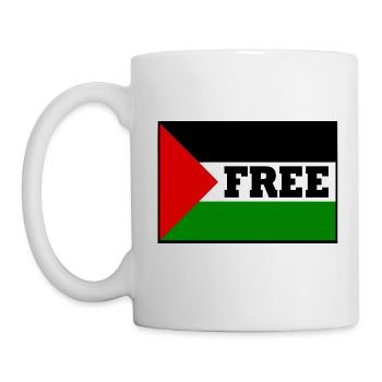 Free palestine - Mug blanc - blanc - Gauche