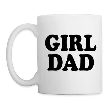 Girl dad - Tasse - Weiß - Links