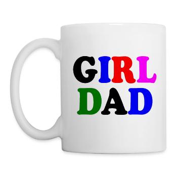 Girl dad - Tasse - Weiß - Links